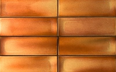 ModCraft dimensional wall tile Step in Lobster reddish brown glaze